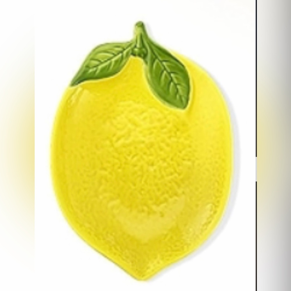 Lemon Ceramic Spoon Rest for Stove Top & Kitchen Counter Yellowor Tricket Dish